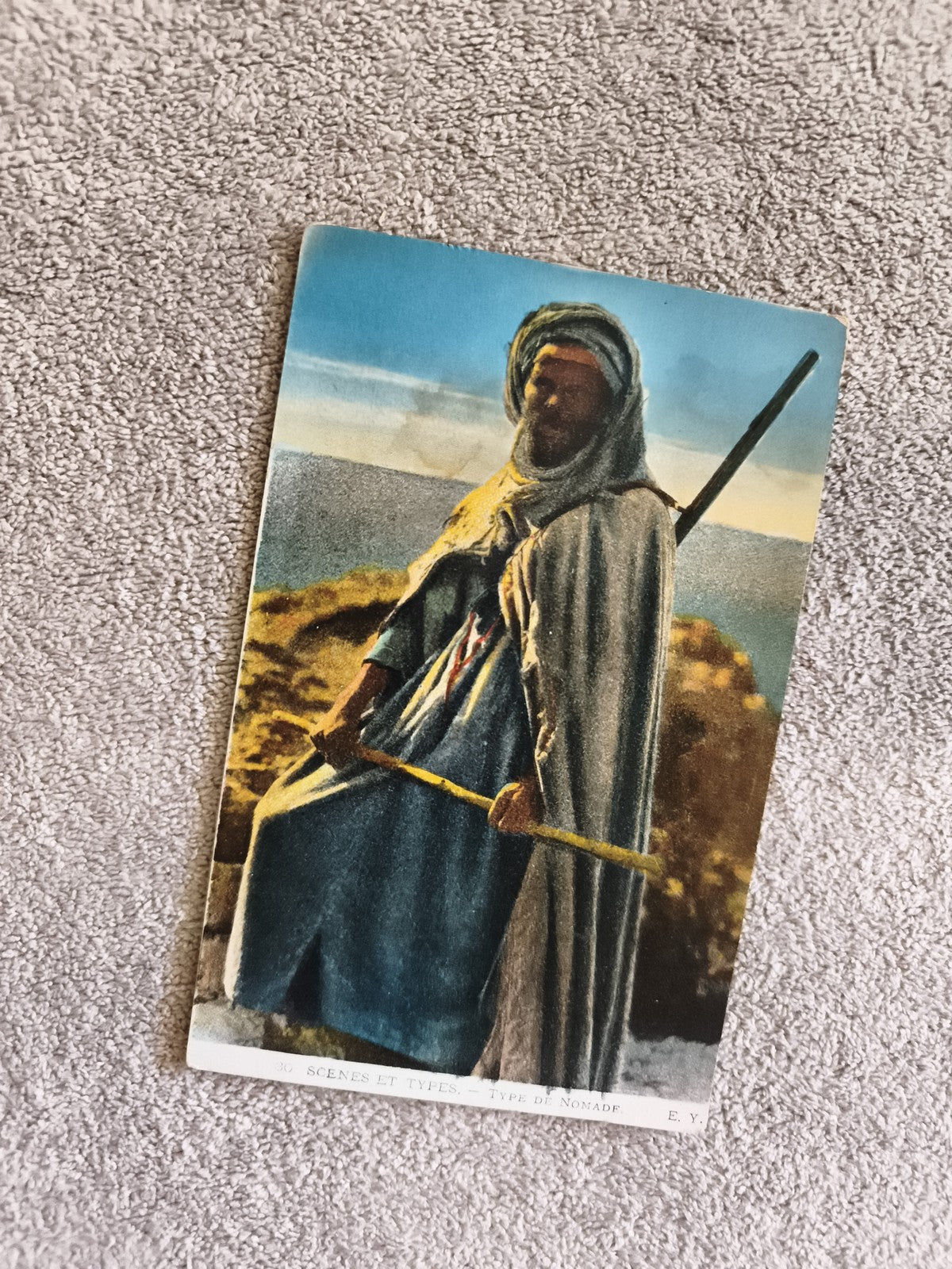 Carte postale CPA scènes et types type de nomade illustrée couleur