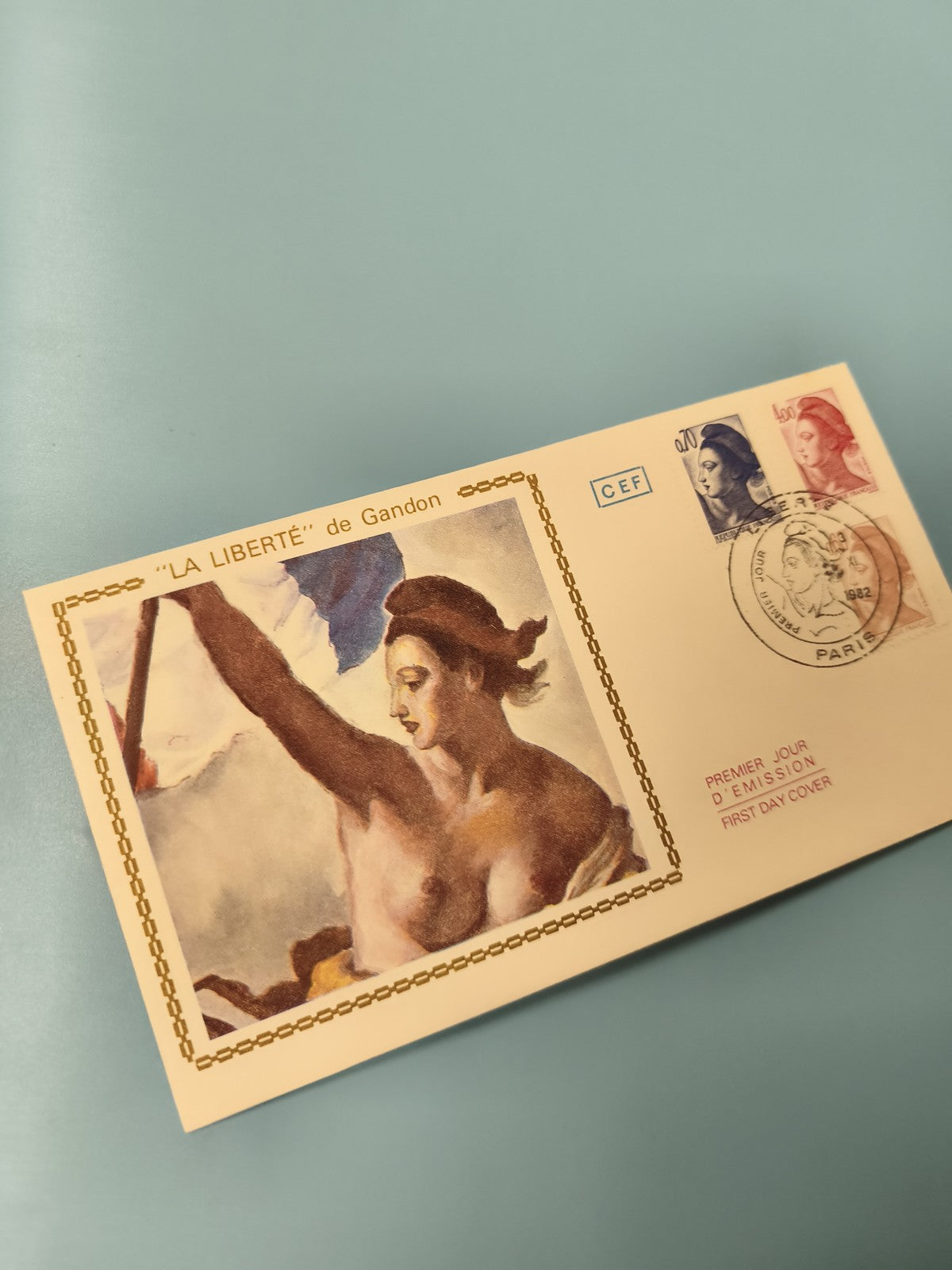 Enveloppe premier jour FDC La Liberté de Gandon timbrée Paris Ref 11