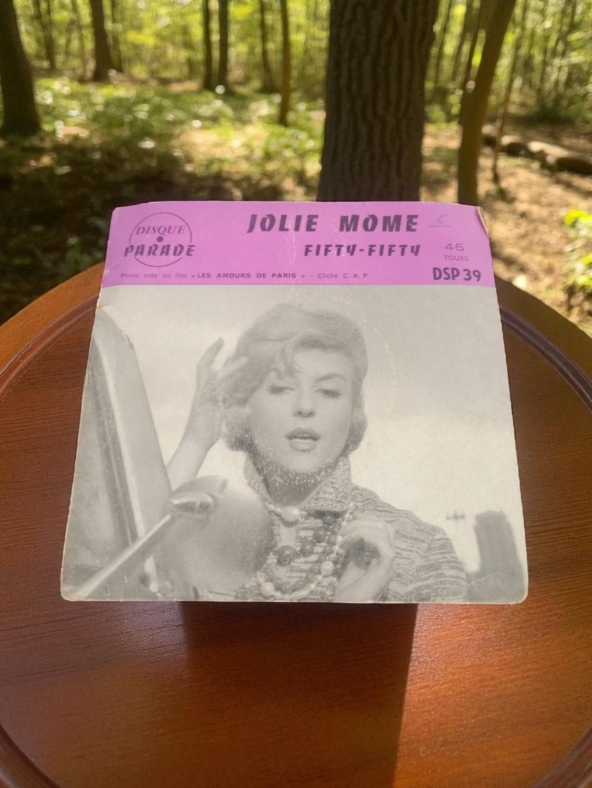Disque vinyle 45 tours ancien JOLIE MÔME Disque Parade DSP39 rétro chanson franç