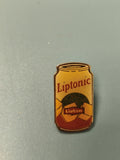 Vintage pin's Liptonic boisson canette jaune collection publicitaire rare