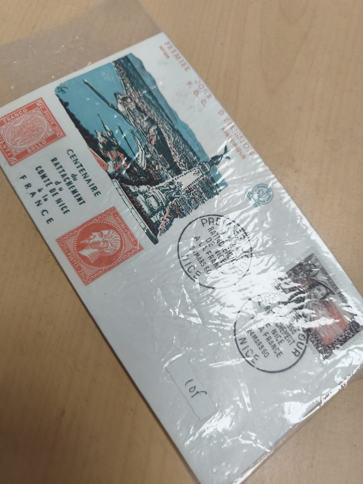 Enveloppe Premier Jour Nice Centenaire Rattachement France Philatélie