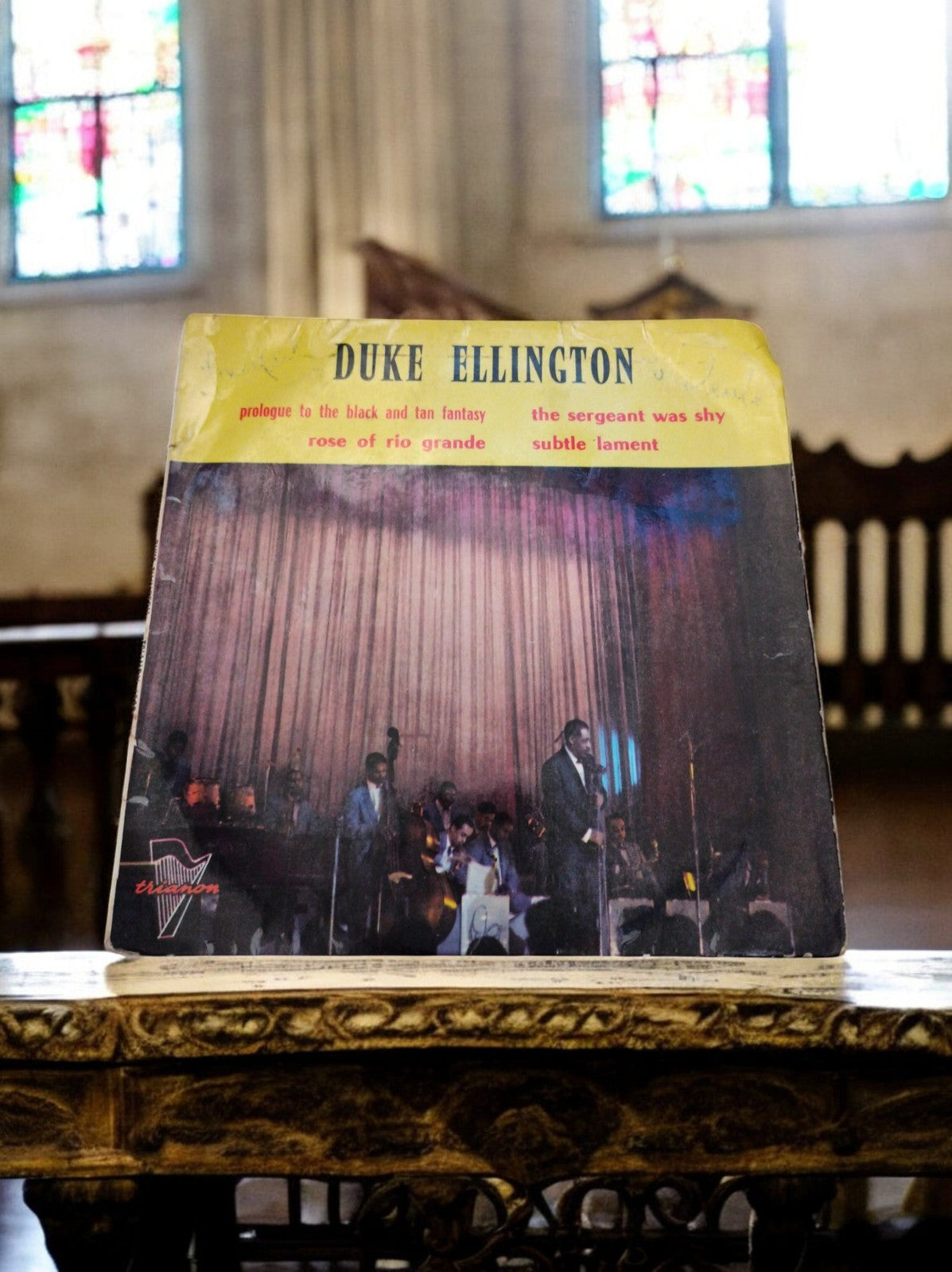 Vinyle 45T Duke Ellington vintage Trianon jazz pochette photo années 60