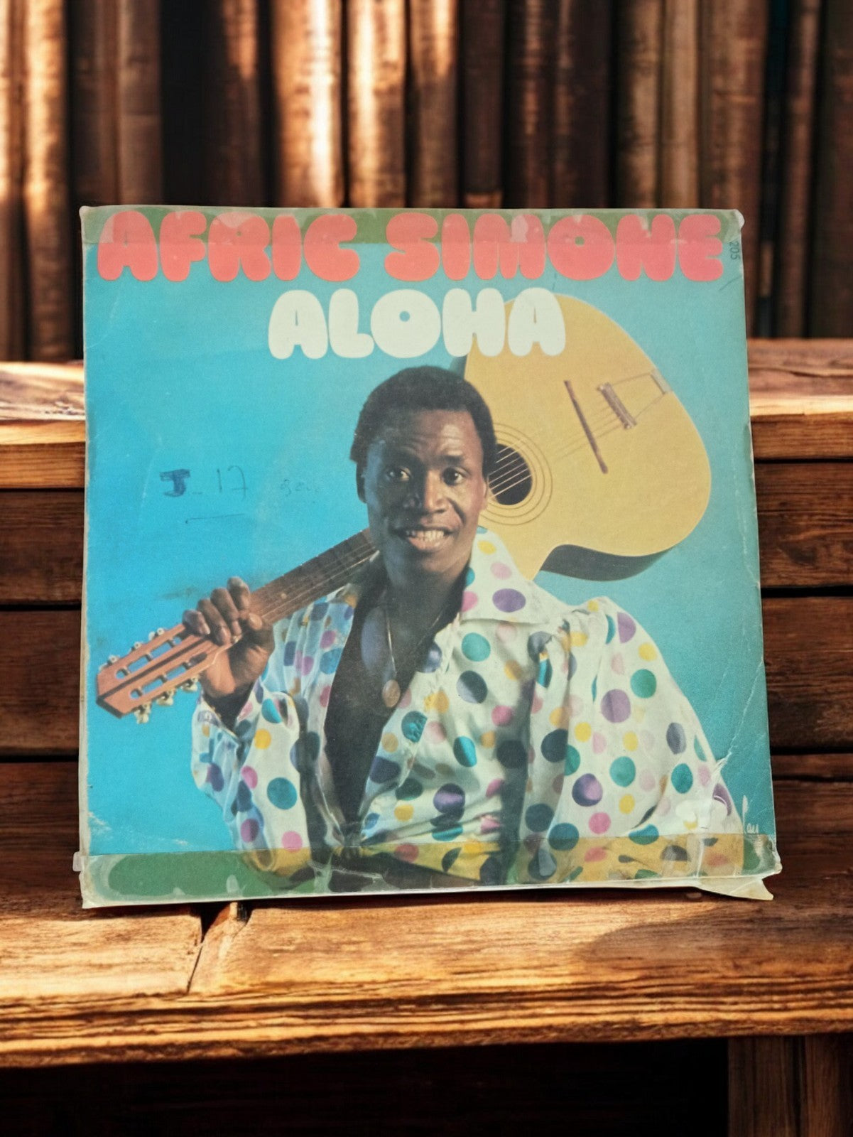 Vinyle 45 tours Afric Simone Aloha vintage, pochette d'origine rétro