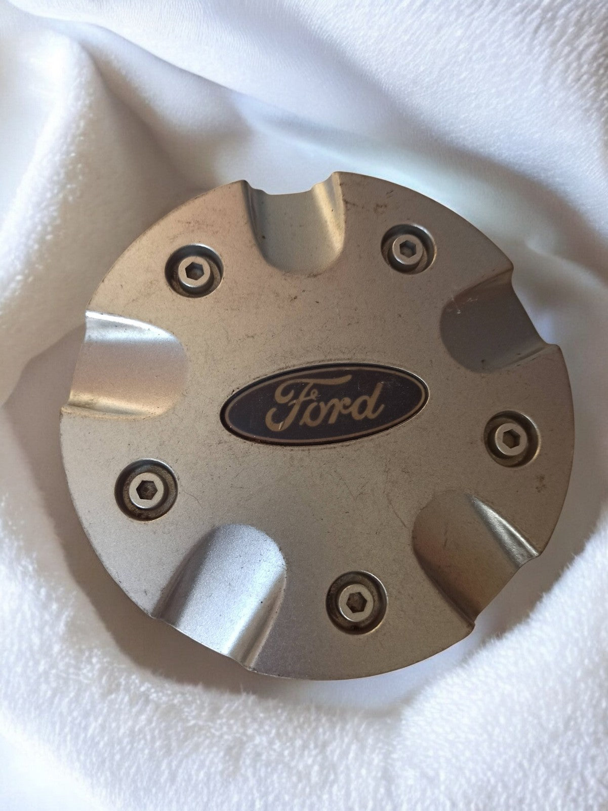 Enjoliveur cabochon Ford ancien rétro auto, cache moyeu jante d’occasion