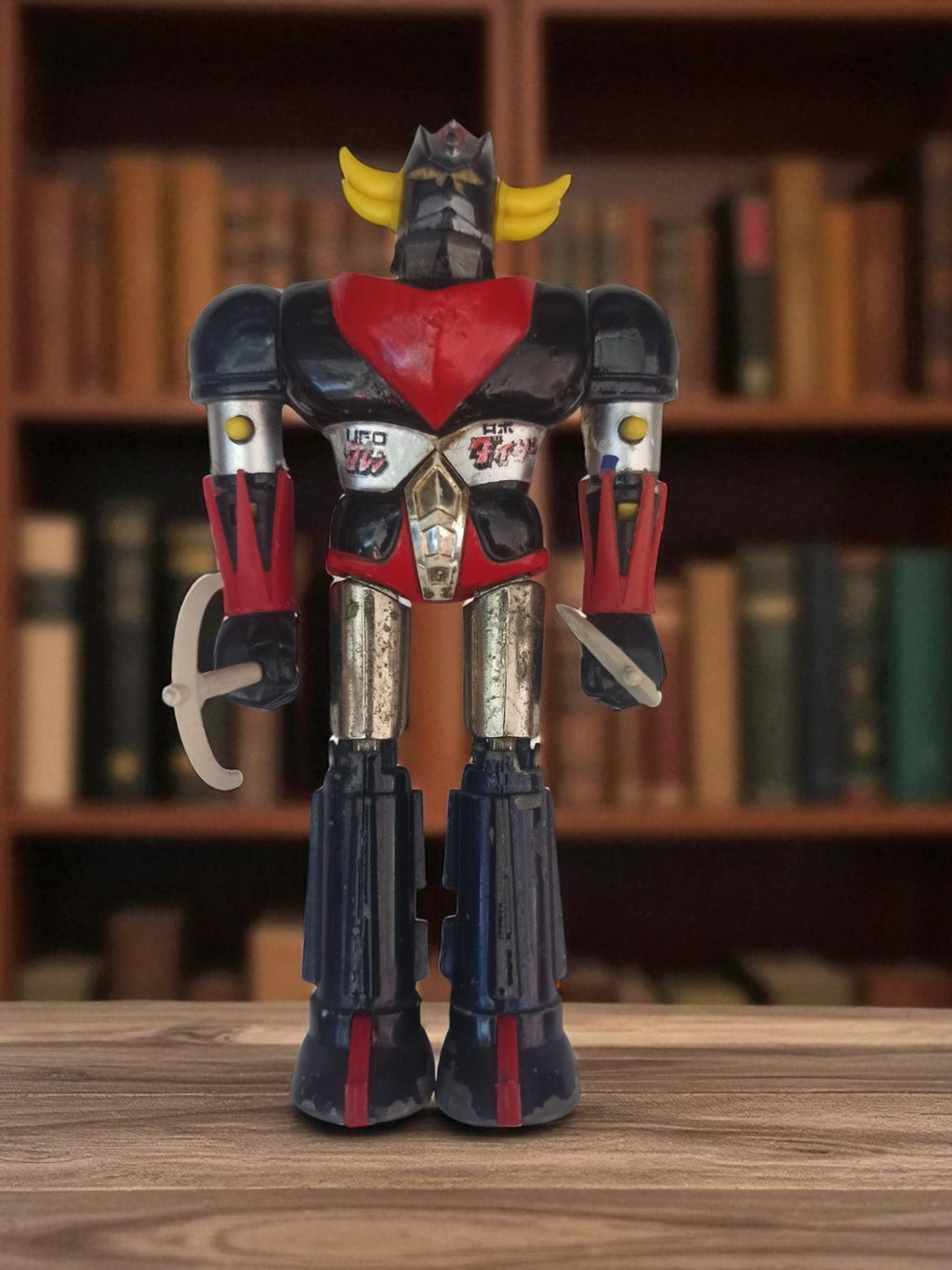 Figurine Goldorak Popy Bandai métal, robot Japan années 70, complet