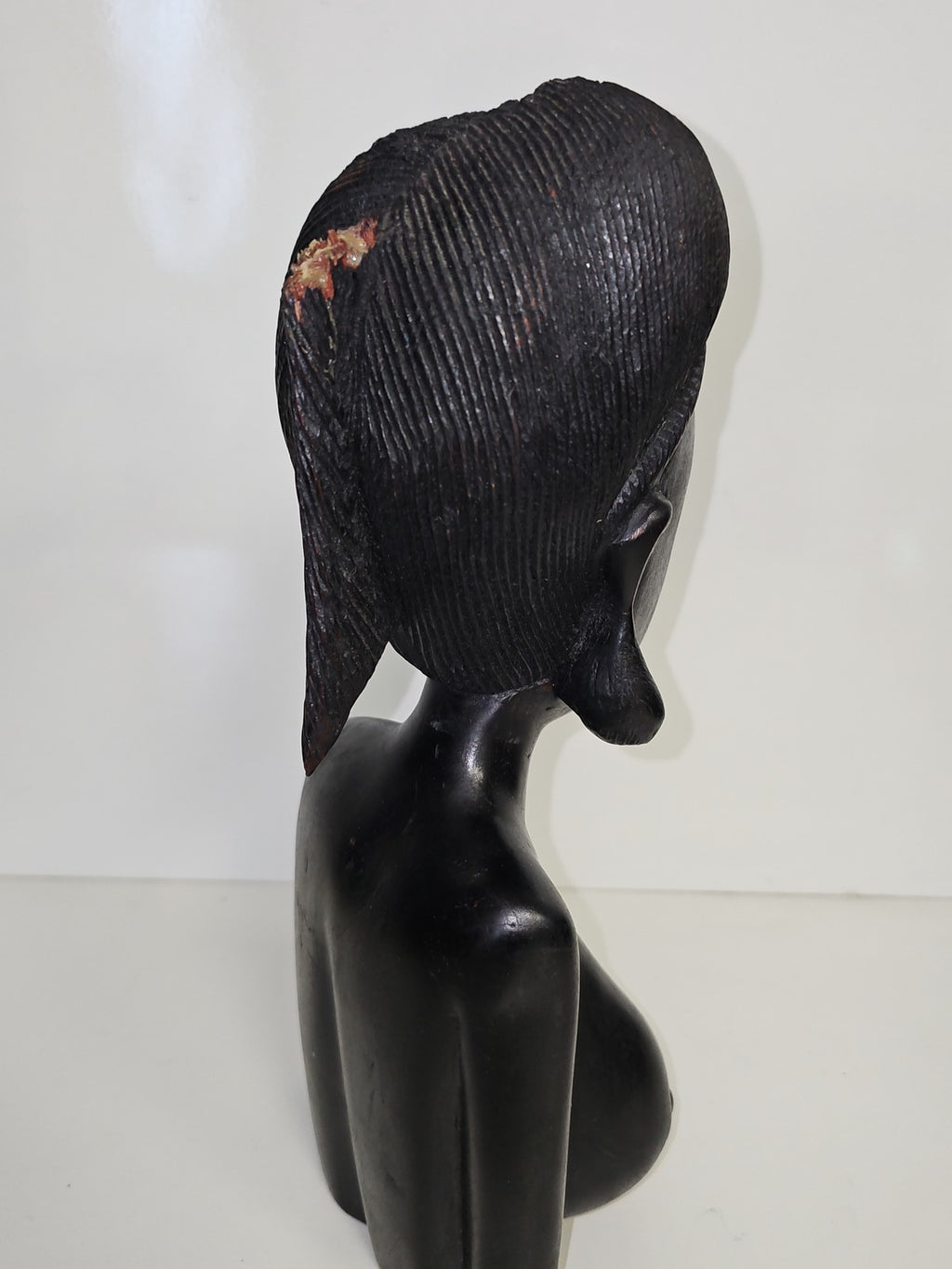 Grande sculpture africaine vintage en bois, art érotique ancien, pièce lourde