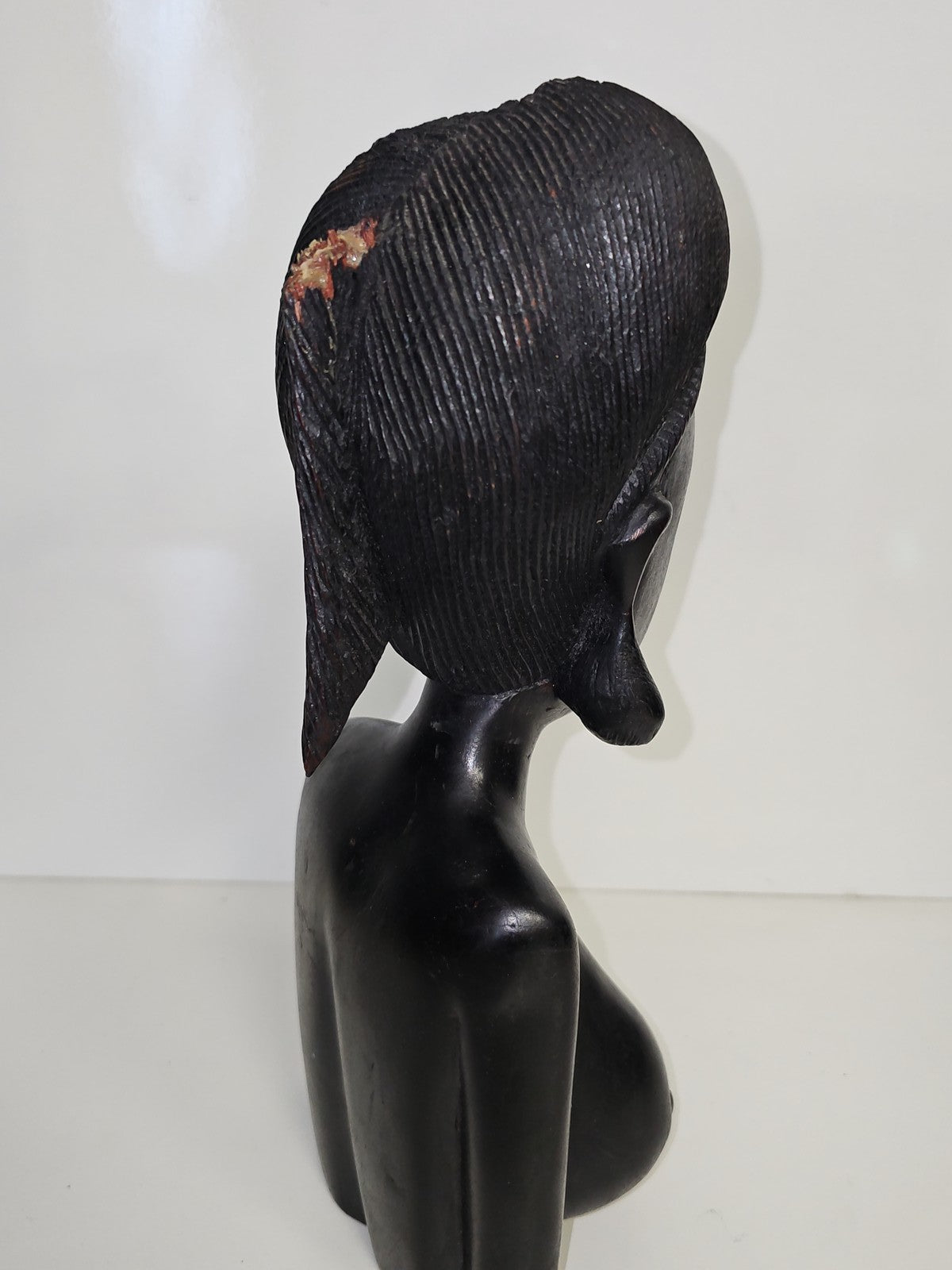 Grande sculpture africaine vintage en bois, art érotique ancien, pièce lourde