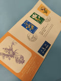 Enveloppe FDC premier jour Hong Kong Orchidées 1977 timbres couleur