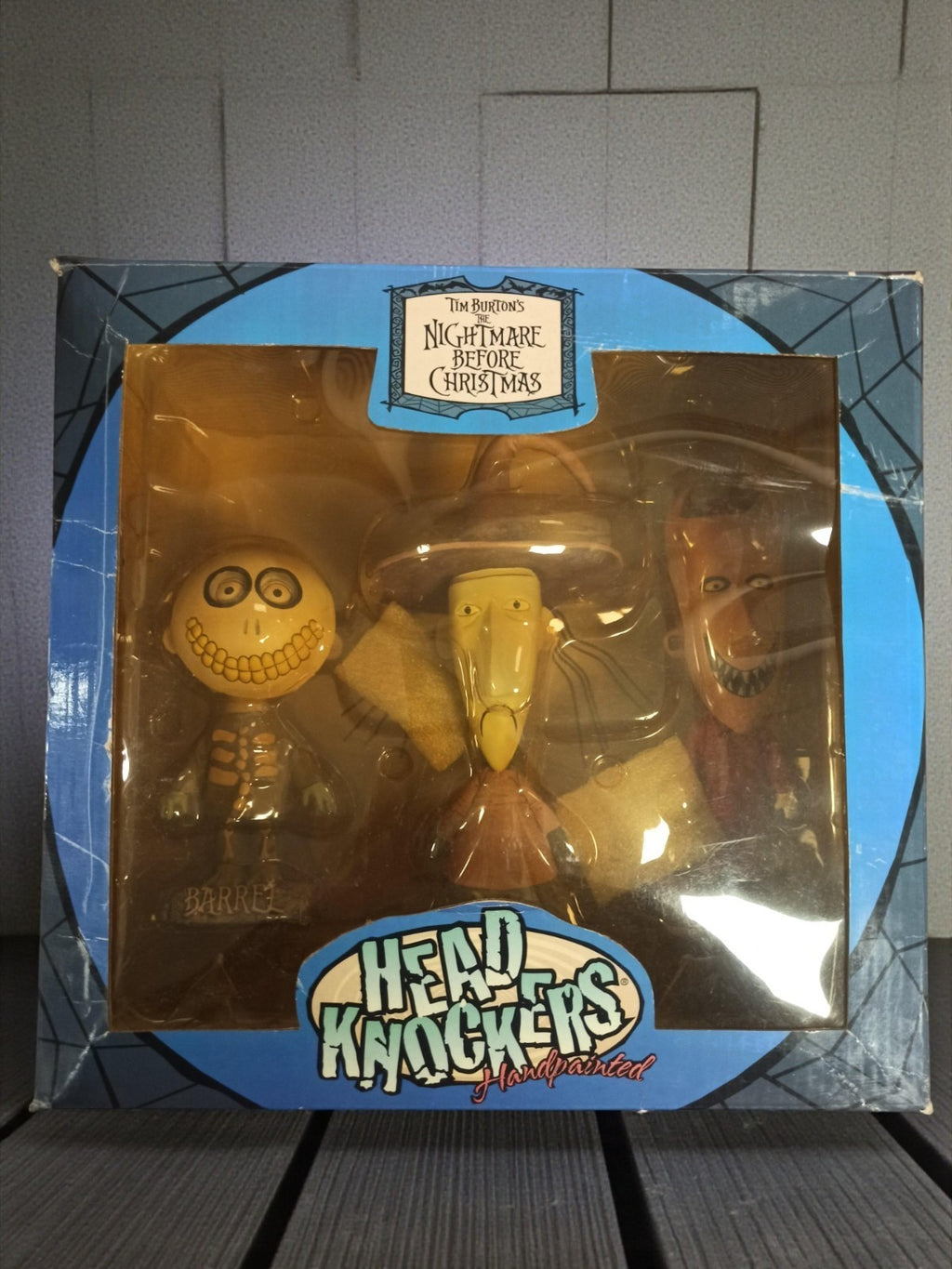 Statuette Headknocker NECA Nightmare Before Christmas boîte, figurines main pein