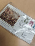 Lettre FDC Les Sabines J.L. David Musée du Louvre timbres Paris philatélie