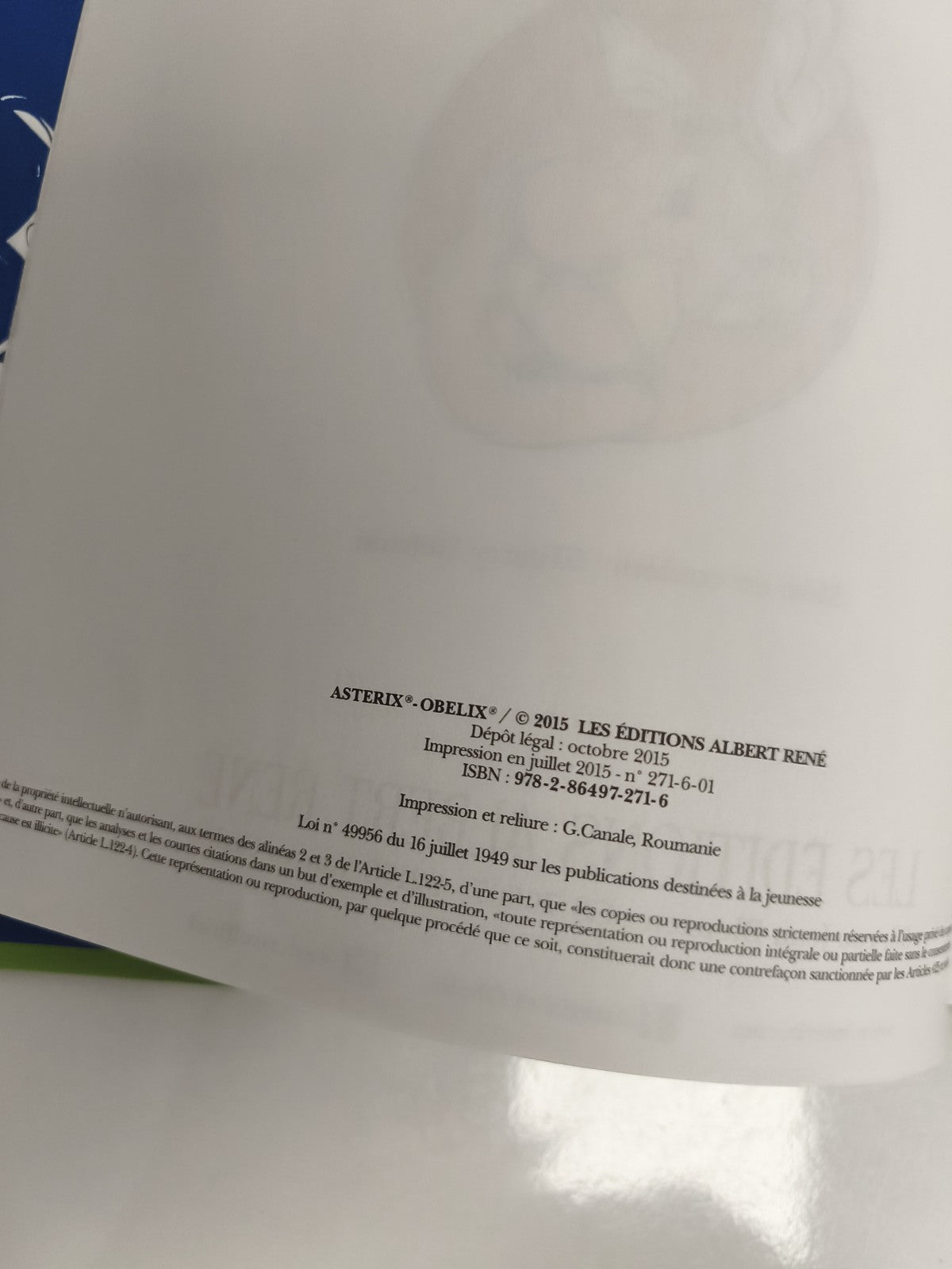 Bande dessinée Astérix Le Papyrus de César édition 2015 couverture rigide