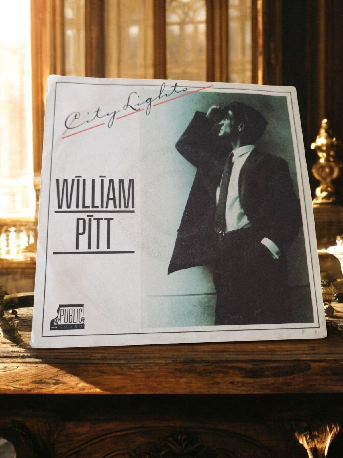 Vinyle 45T William Pitt City Lights Public Sound maxi single pochette