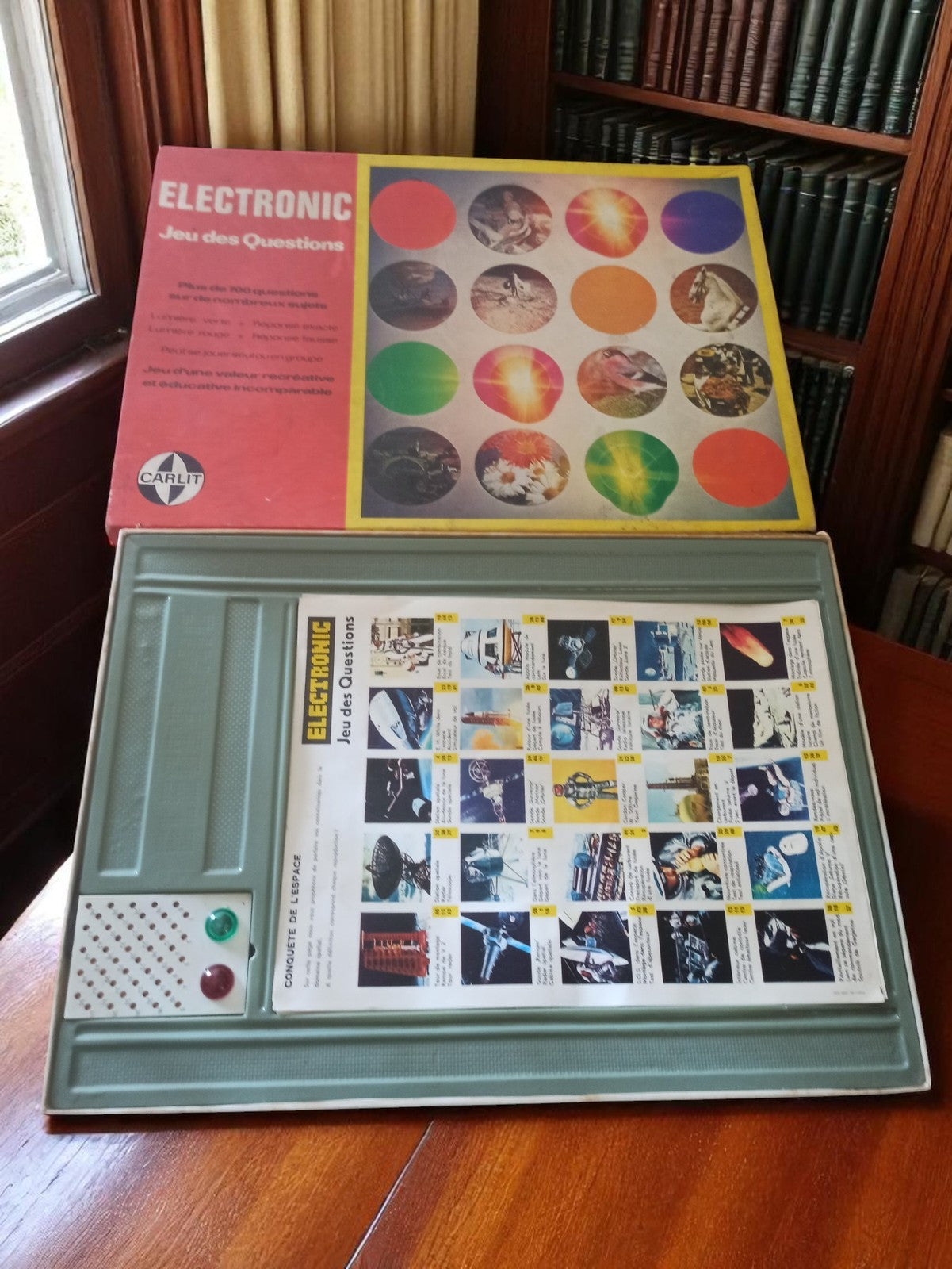 Jeu de société vintage Carlit Electronic Questions quiz ancien années 70
