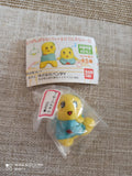 Figurine Gashapon Funassyi Bandai Japon rare, mascotte jaune, blister