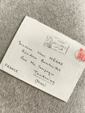 Lettre oblitérée Foire d'Alger 1964, cachet philatélique, France, timbre rouge