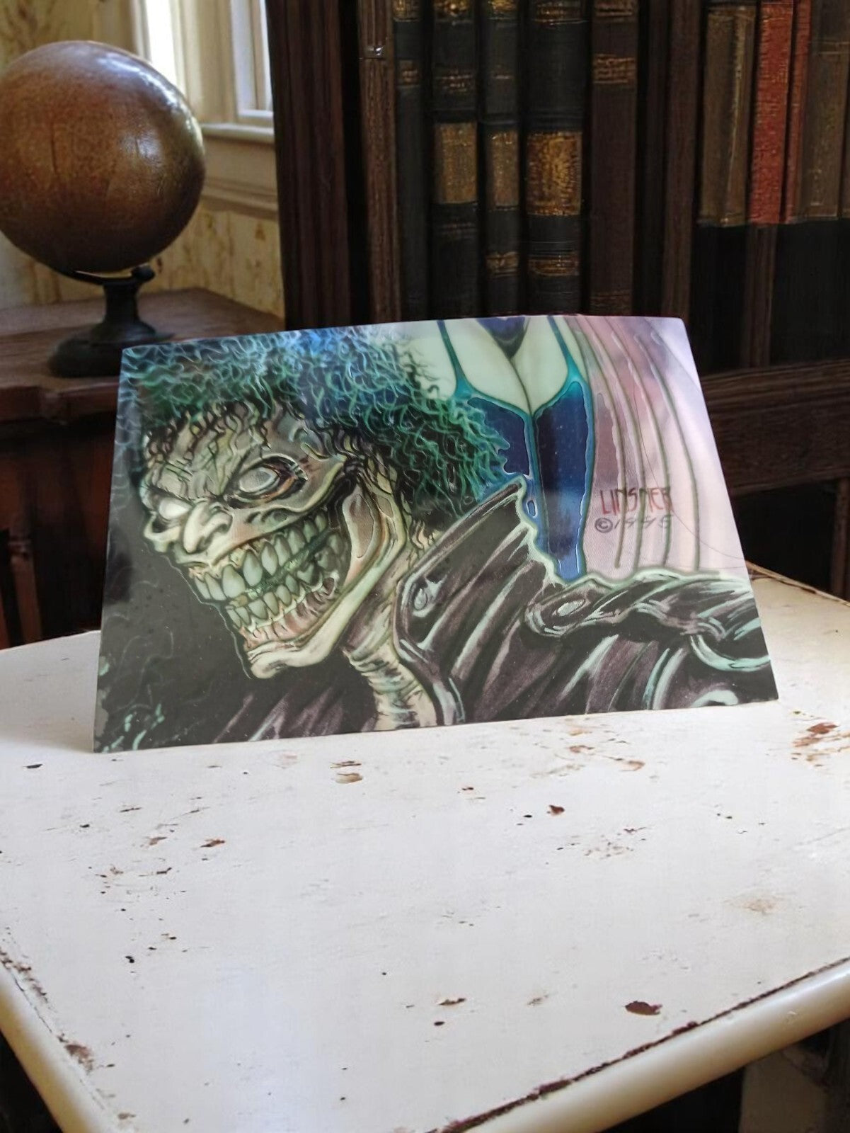 Carte holographique Evil Ernie 1995 glow in the dark comics