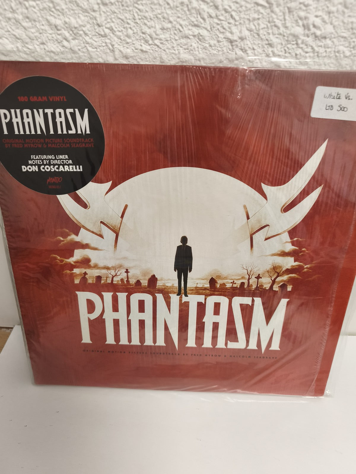 Vinyle 33 tours PHANTASM OST Mondo 180g Don Coscarelli White Ltd 500