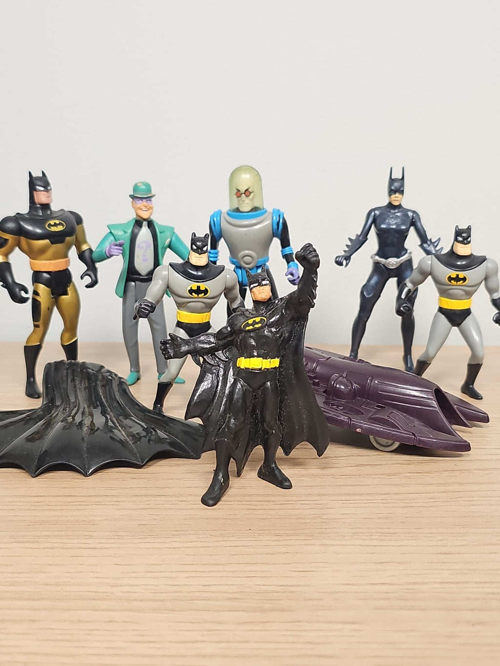 Lot de figurines Batman rétro vintage, jouets anciens collection occasion DC Com
