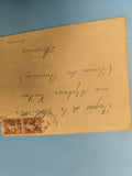 Ancienne enveloppe oblitérée philatélie début XXe timbres France vintage