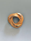Broche ancienne vintage plaquée or rétro pour collectionneur bijoux d?occasion