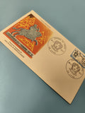 Enveloppe FDC Journée du Timbre 1977 Cheval Marckolsheim Lyon Premier Jour