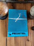 Carte QSL radio amateur PEZETEL vintage années 70 planeur bleu