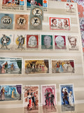 Timbres anciens Hongrie Magyar Posta thématiques olympiques, portraits, opéra
