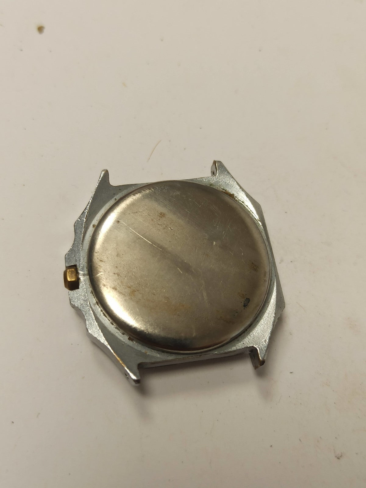 Montre homme vintage Avia à restaurer, boîtier octogonal doré, rétro collection