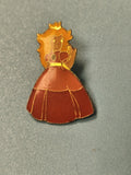 Vintage pin's Princess Peach Mario émaillé robe rouge collection rétro