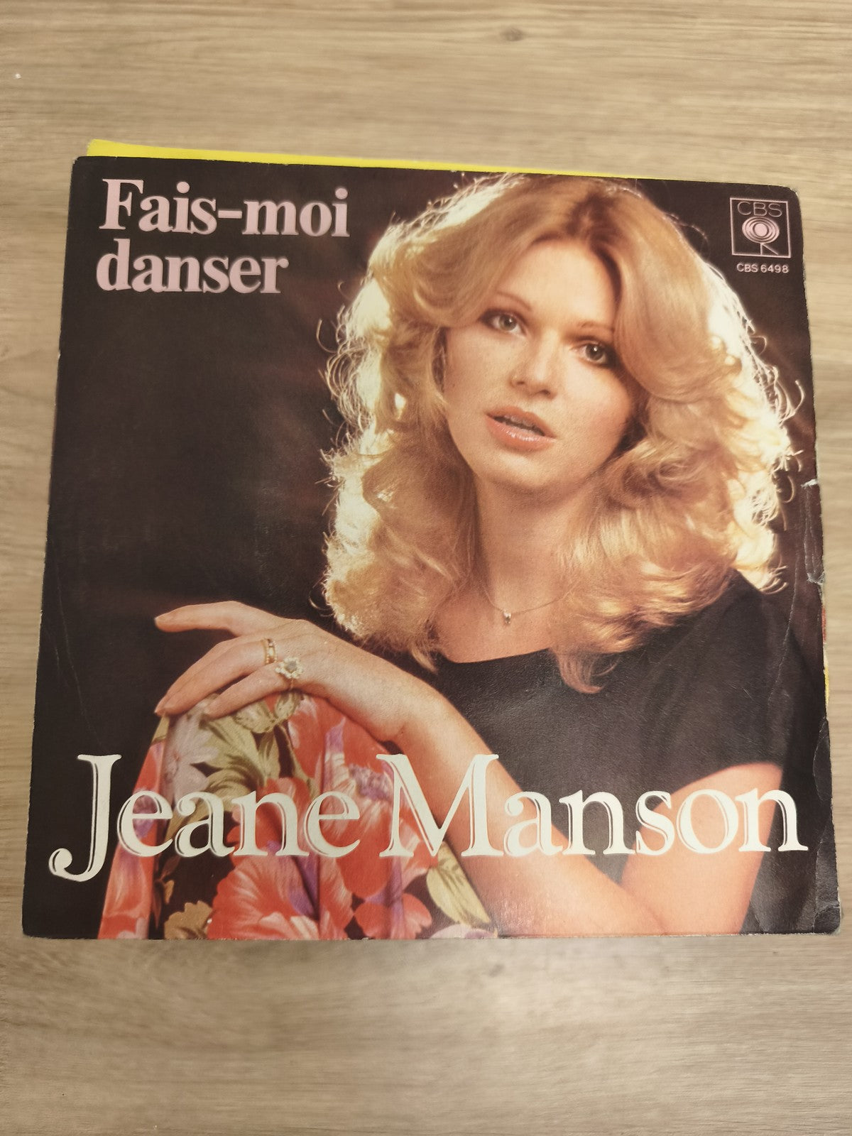 Vinyle 45 tours Jeane Manson "Fais-moi danser" CBS 6498 pochette couleur
