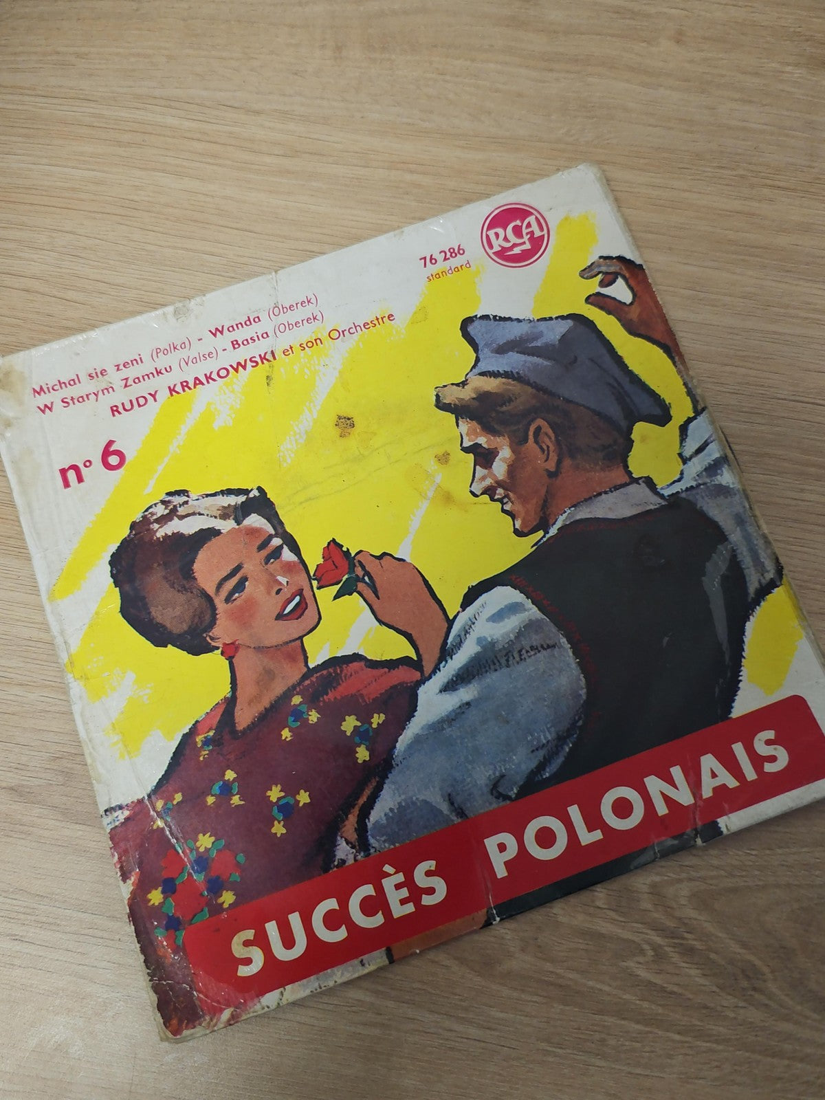 Vintage 45 tours vinyle ancien succès musique polonaise rétro collection disque