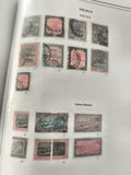 Timbres Soudan Service et Télégraphe oblitérés, sur album, philatélie Afrique
