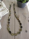 Collier vintage nacre noire perles naturelles style asiatique bijou ancien