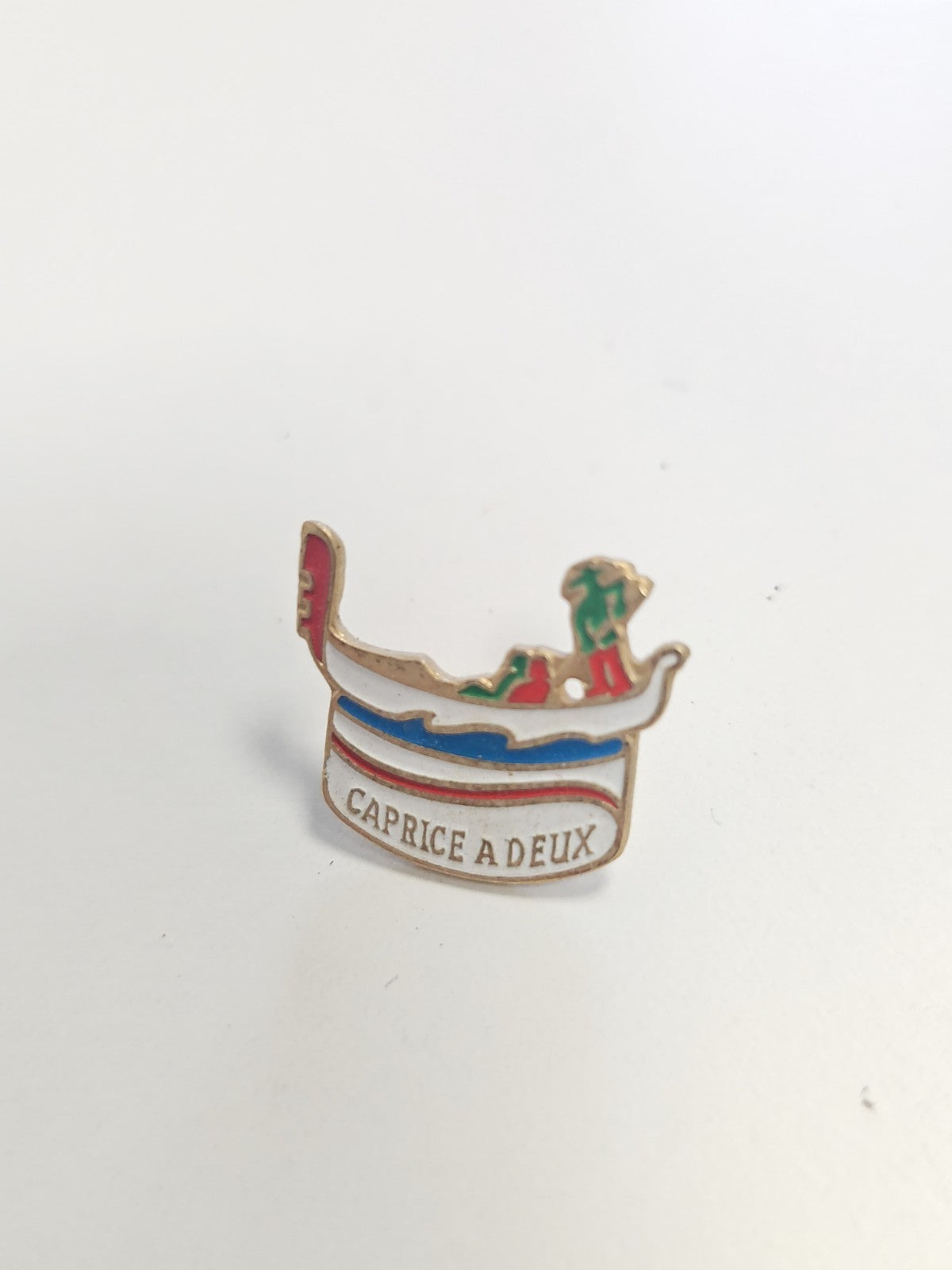 Pin's rétro Caprice des Dieux ancien badge publicitaire vintage collection Franc