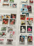 Timbres poste oblitérés thématiques Hongrie fruits fleurs animaux sport art