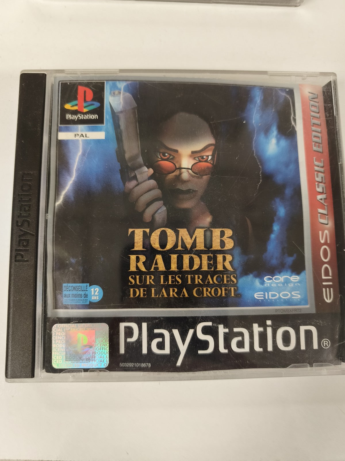 Boîtier Playstation PS1 Tomb Raider vide, boîte d'origine sans disque ni notice