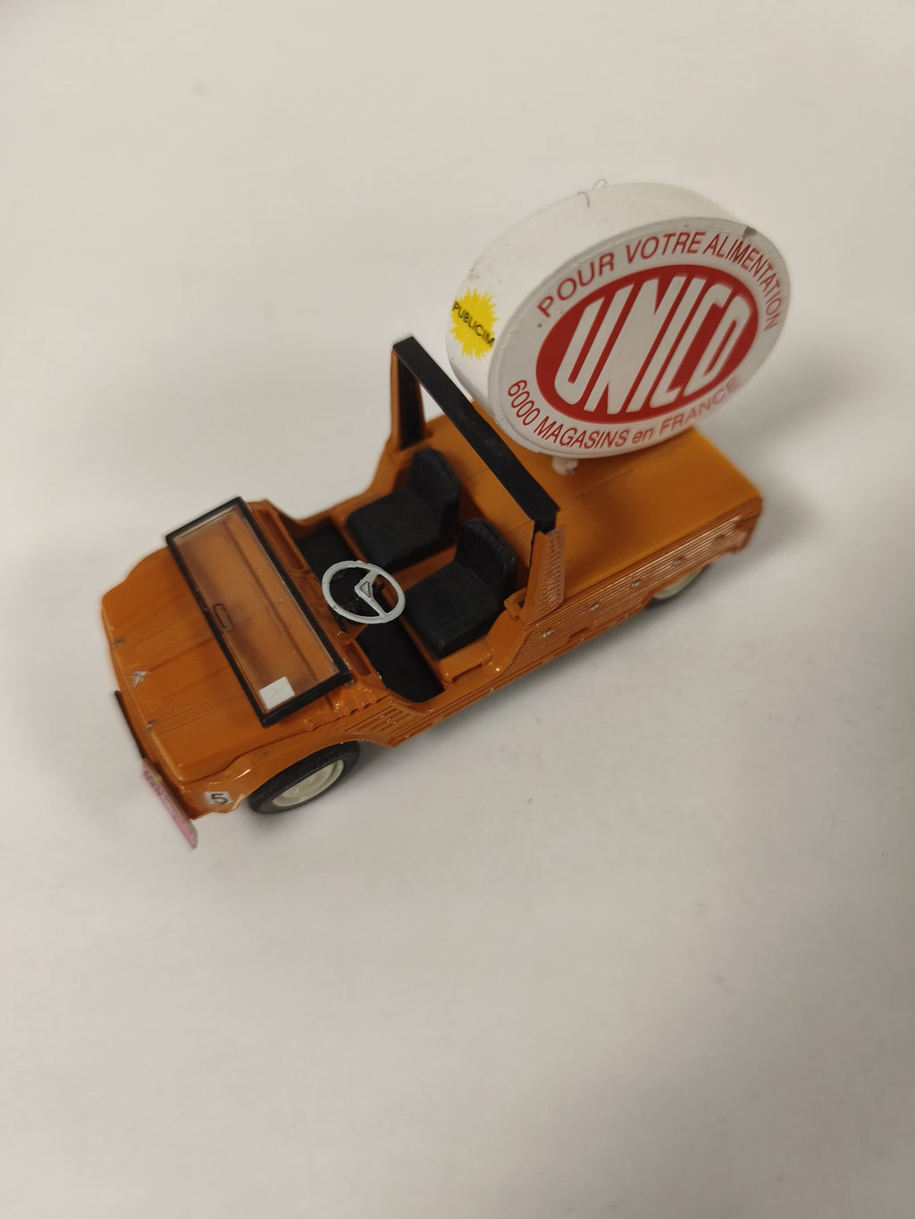 Norev Atlas 1/43 Citroën Méhari UNICO orange Tour de France miniature pub