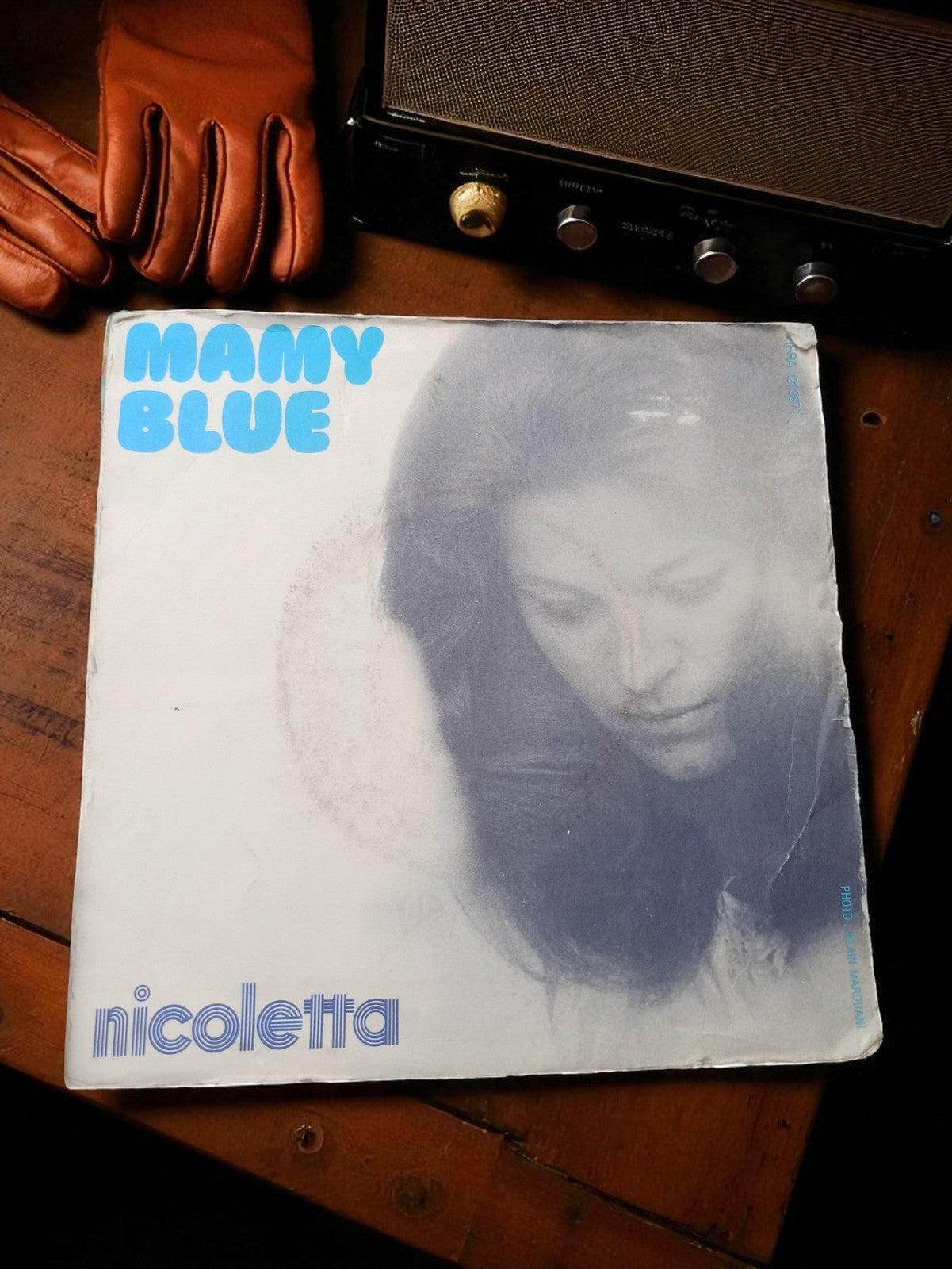 Vinyle 45 tours Nicoletta Mamy Blue vintage rétro ancien disque années 70