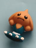 Marionnette doigt Pokémon Kabuto figurine souple orange bleu finger puppet
