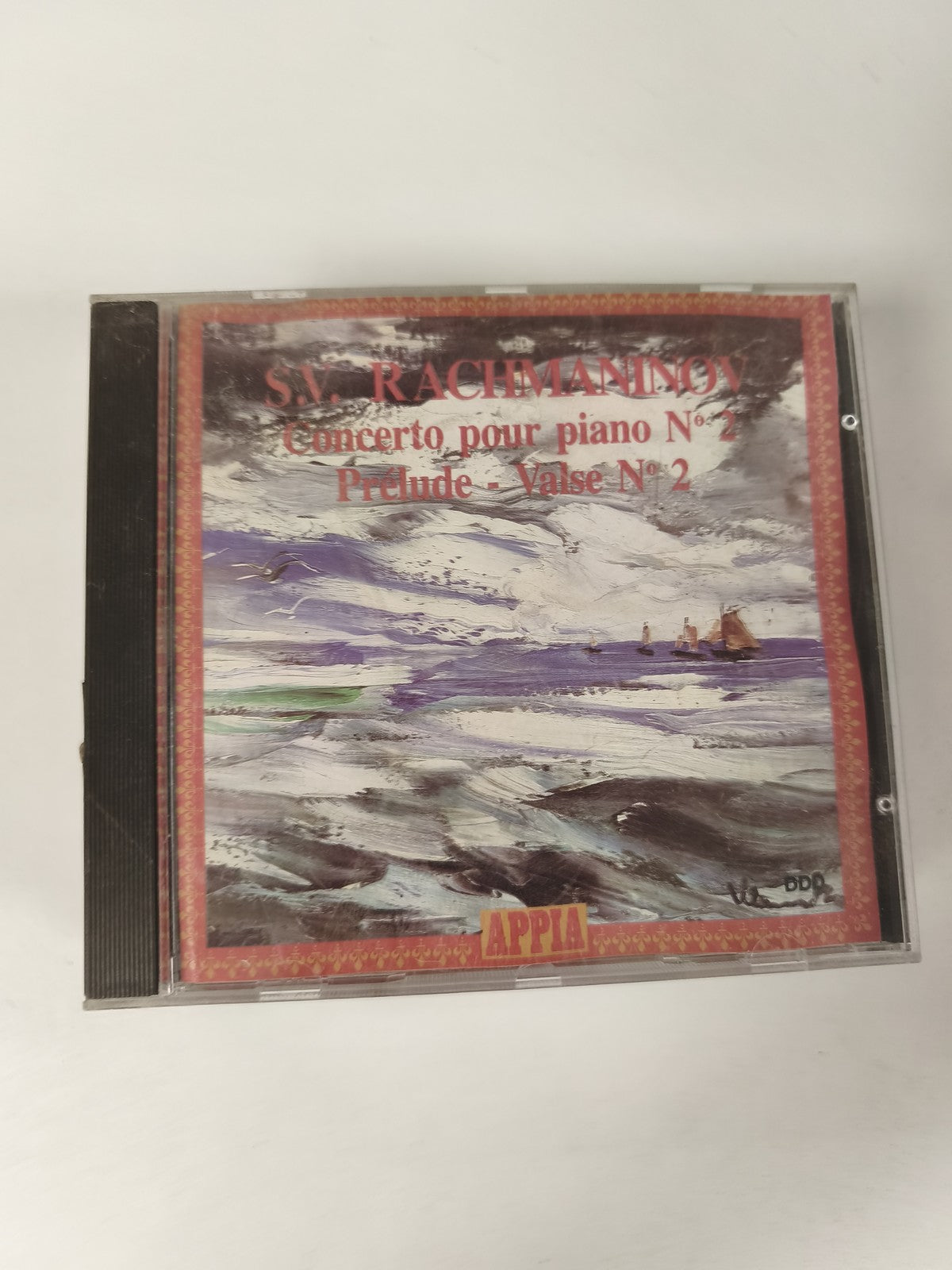 CD Rachmaninov Concerto pour piano n°2 Prélude Valse n°2 pochette illustrée