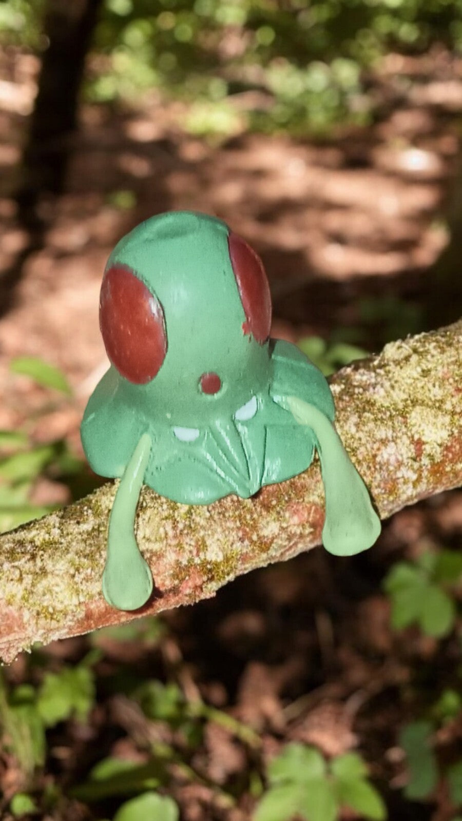 Figurine Pokémon Tentacool PVC 2005 2006 figurine verte tête rouge R LW