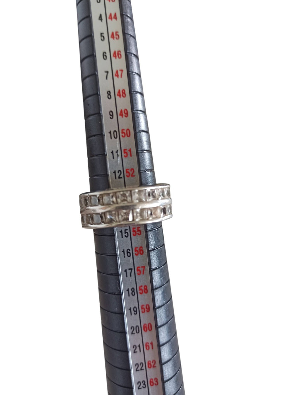Bague fantaisie vintage taille 53, large anneau ajouré rétro, style ancien
