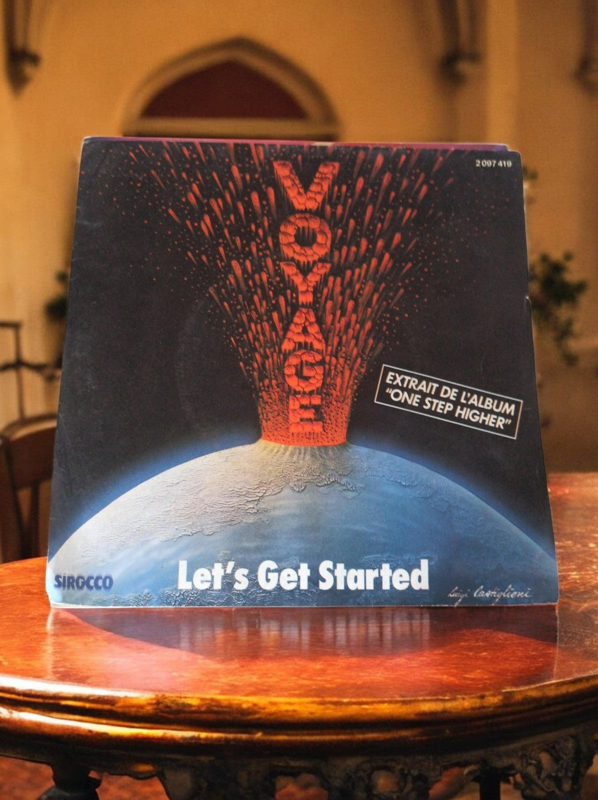 Vinyle 45T Voyage Let's Get Started Sirocco One Step Higher vintage disco