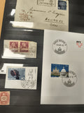 Lot timbres Suisse Helvetia oblitérés et enveloppe, commémoratifs, philatélie