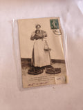 Carte postale ancienne vintage Marseille métiers scène de rue rétro collection