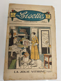 Ancien journal Lisette 1933, magazine illustré fillette, couverture couleur vint