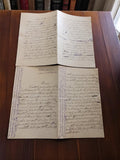 Lettre manuscrite 1899 écriture violette introspection confidences XIXe