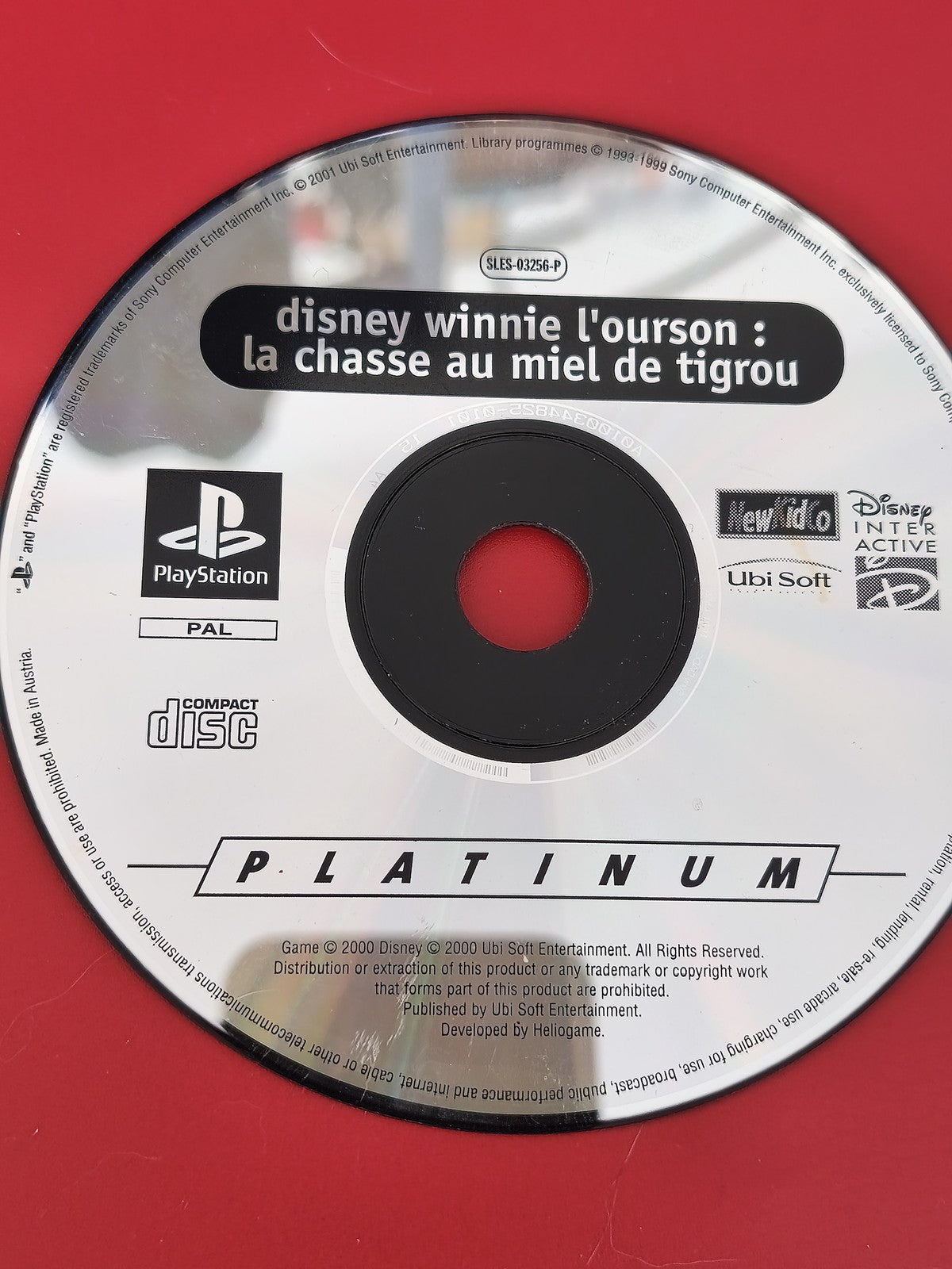 CD jeu PS1 Winnie l'Ourson - Disque seul pour console Sony Playstation
