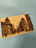 Ancienne carte postale animée Bourg Avenue Alsace-Lorraine vintage (Ref 1)
