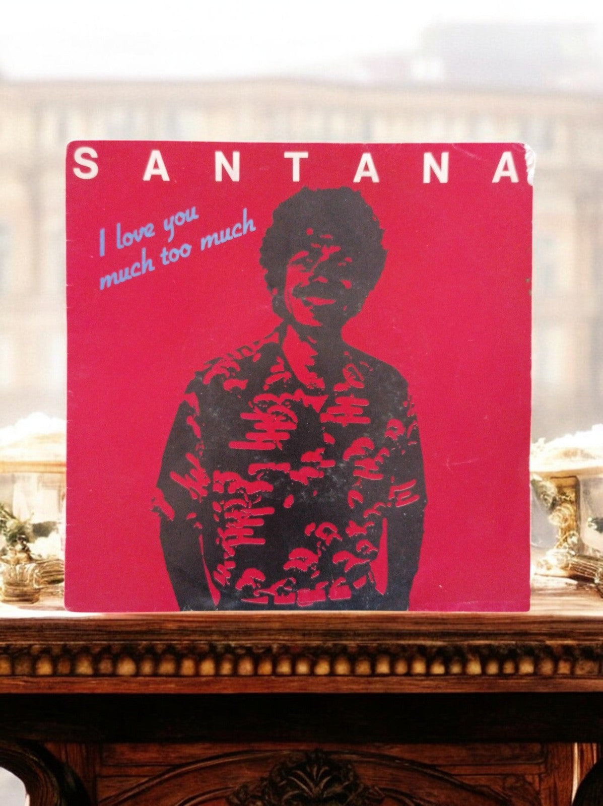 Vinyle 45T Santana I Love You Much Too Much Latin Rock pochette rouge